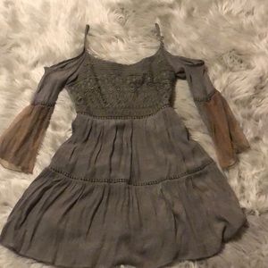 Short army green dress